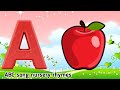 Learn The ABC Phonic song with APPLE as Your First Lesson-ABC Songs,ABCD,Nursery Rhymes Baby Song 