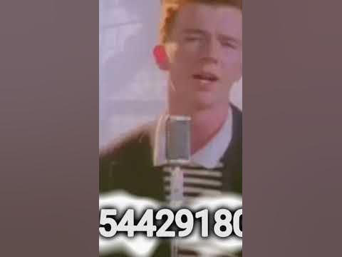 RICK ROLL ROBLOX ID CODE - YouTube