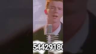 RICK ROLL ROBLOX ID CODE