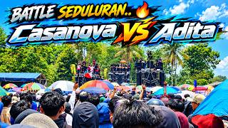 CASANOVA VS ADITA 🔥 saling adu kekuatan battle seduluran 