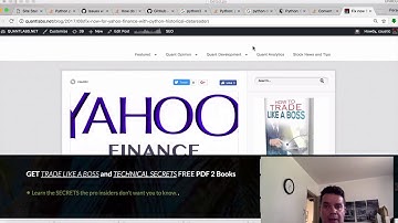 Tutorial on fix to download Yahoo Finance historical data in Python