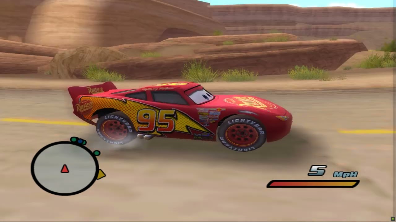 Cars PS2 4k/60fps : Los Angeles International Speedway