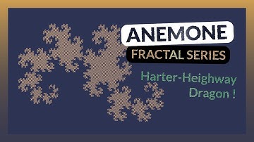 Fractal Geometry with Anemone and Grasshopper [Harter-Heighway Dragon]