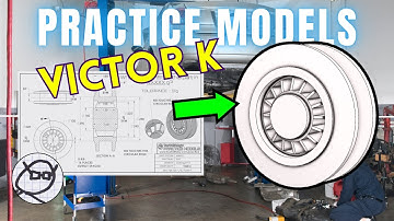 2D to 3D CAD PRACTICE MODEL-  SPECIAL EDITION! Free Drawing Exercise for 3D CAD users- VICTOR K