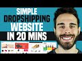 How To Build A Dropshipping Website With No Money (Online Shell Site 2020)
