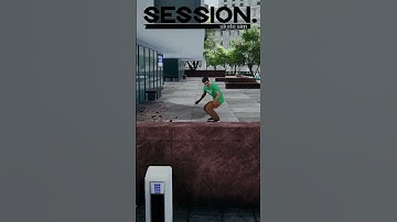 Slow Kickflip (manual catch) down drop gap | Session: Skate Sim #sessionskatesim #session