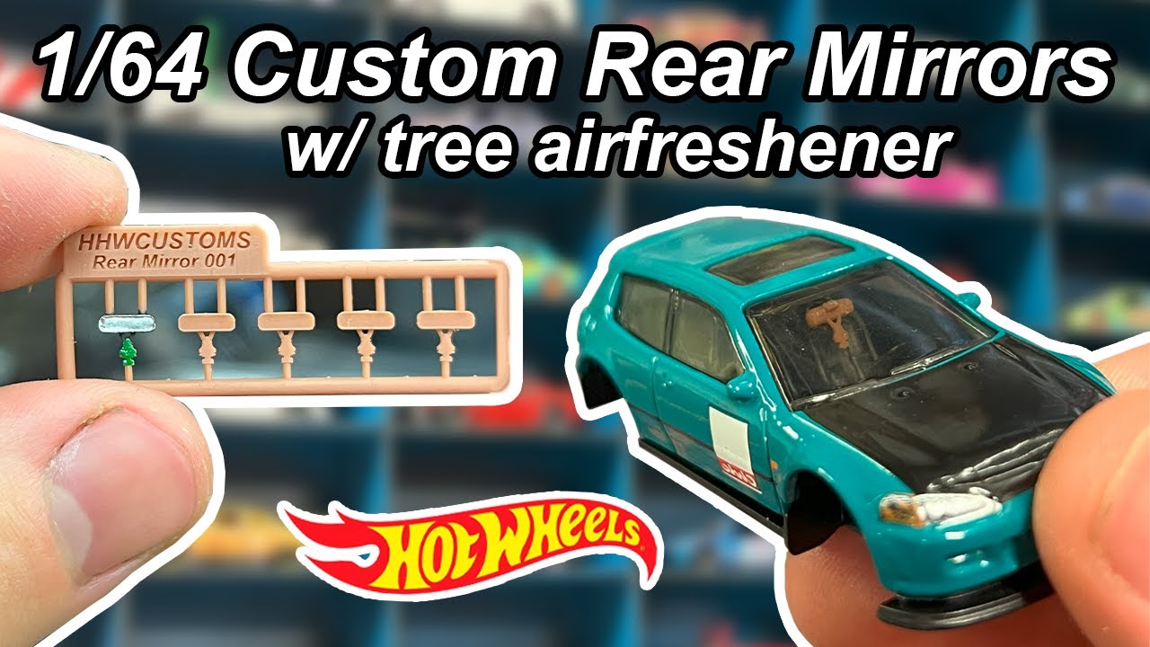 ホットウィール　ドアミラー 1/64 Rear view mirror for Hot Wheel Customs!! - YouTube