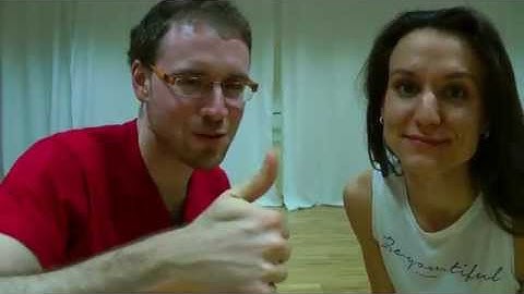 Zouk lessons Germany. Beginners. 13.10.15. Right turn from lateral and basic step.