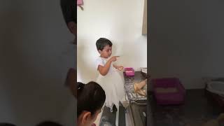 Rashbhari making lunch for Mummy daddy 