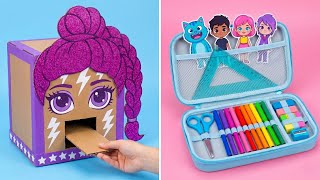 Turning Trash into Treasure! Epic DIY Cardboard School Projects 🎒📦