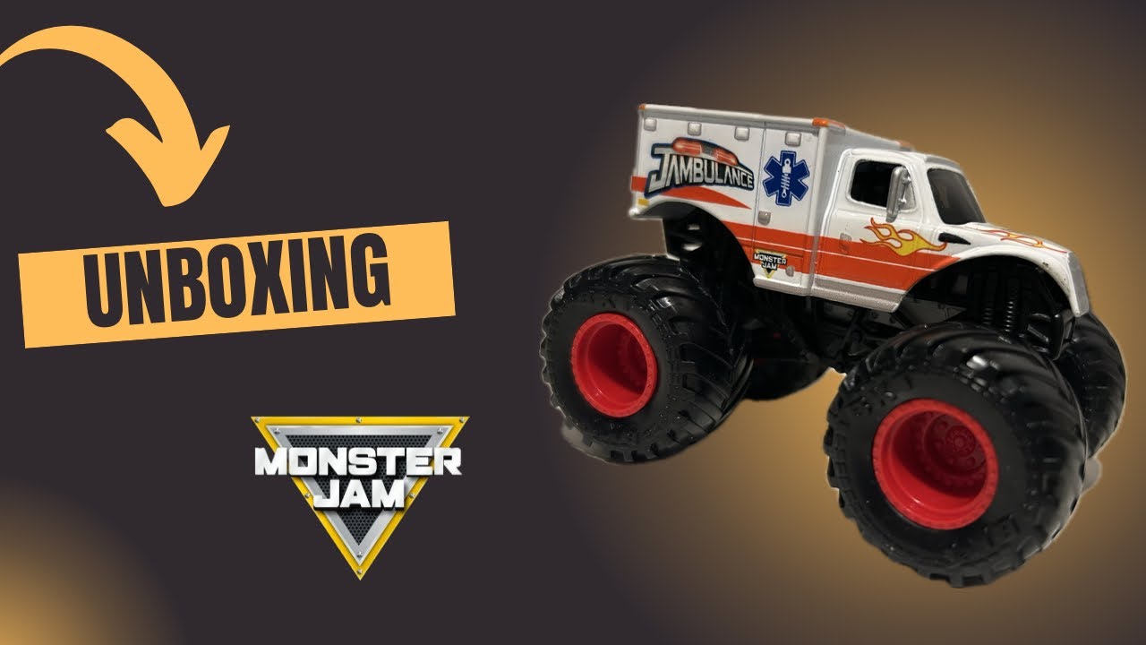 UNBOXING Monster Jam Jambulance ASMR 