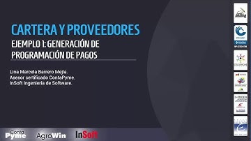 Software contable ContaPyme - Ejemplo 1 Generación de programación de pagos