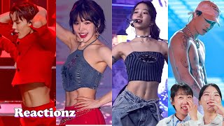 Koreans Girls React To Kpop Idol With Abs |