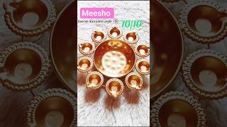 messho special diya plate under 150 #meesho #diwali #haul #shorts