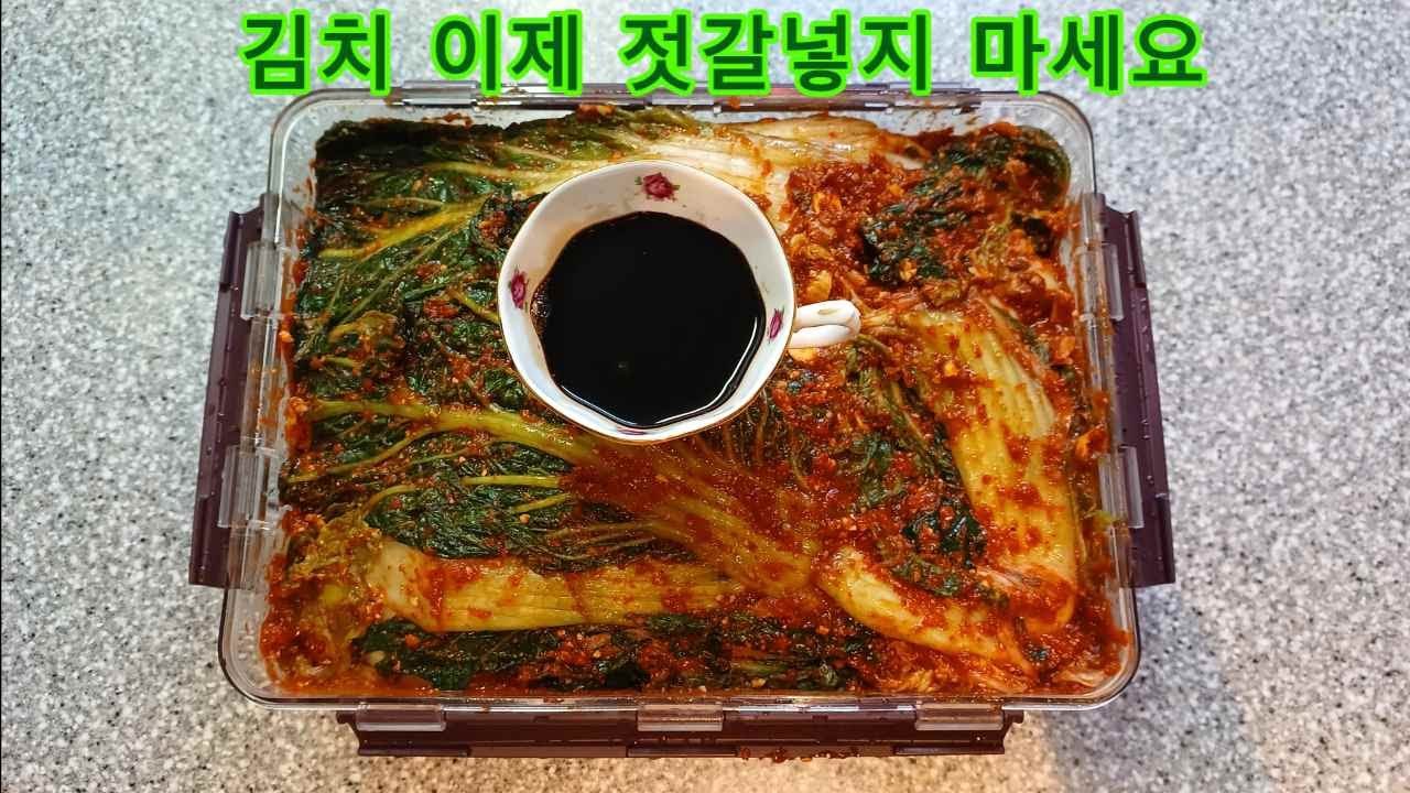 배추김치 젓갈 설탕 넣지 않고 맛있게 담는 방법 익을수록 맛있어요
