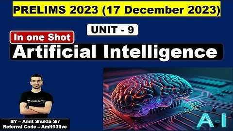 Marathon Class | MPPSC Prelims 2023 | UNIT - 9 MPPSC | Artificial Intelligence MCQs  | Amit Sir