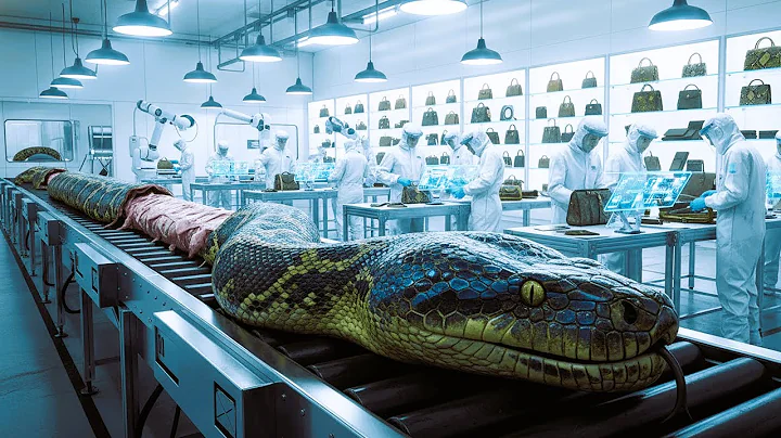 How Snake Skin Becomes Luxury Fashion  Inside a Modern Leather Factory