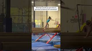 What tips would you give this Level 3 gymnast to help her improve? #kidsgymnastics #gymnast