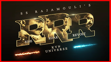 RRR Title Animation Version 1 | After Effects - E3D | KvN