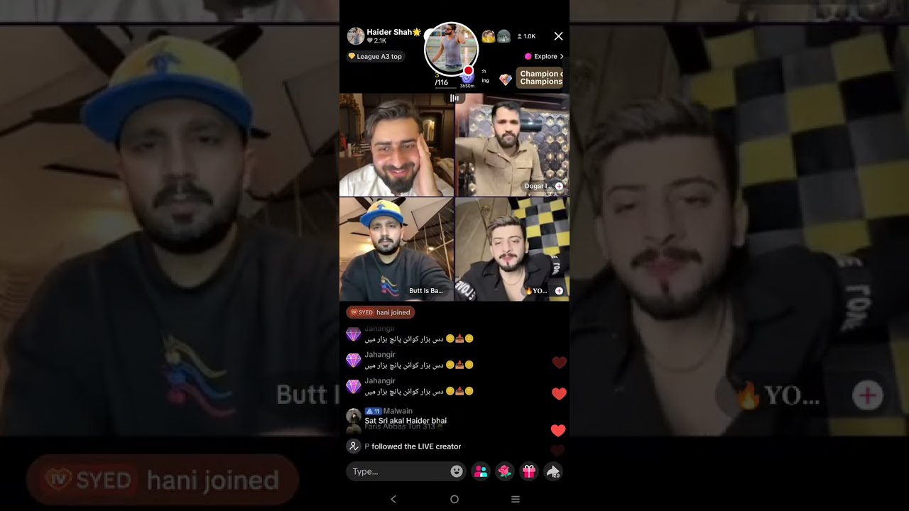 Haider Shah live on TikTok Rajab family Haider Shah TikTok live braod.07/03/2026