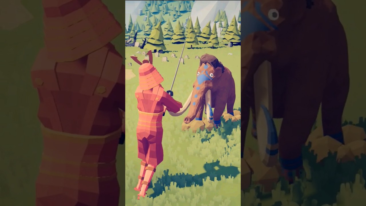 SAMURAI GIANT vs MAMMOTH - TOTALLY ACCURATE BATTLE SIMULATOR | TABS