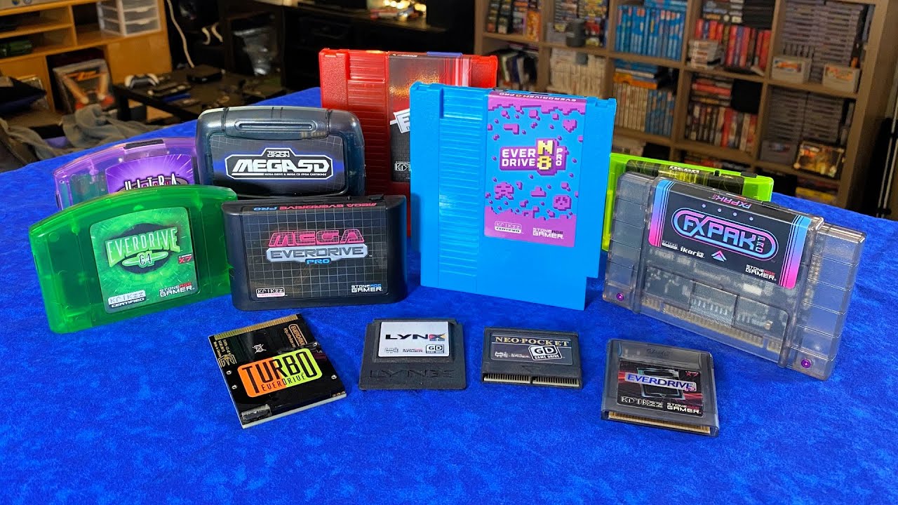 My EVERDRIVE & Flash Cart Collection (SNES, N64, SegaCD, Game Boy, NEOGEO, Genesis, etc)