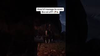 How’d I manage to scare the rat off? 🥀🐀 #gaming #rdr2 #micahbell #arthurmorgan #storygames