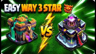 TH14 vs TH15 CWL Attack | Easy 3 Star with Fireball + Rocket Balloon Strategy | Clash of Clans