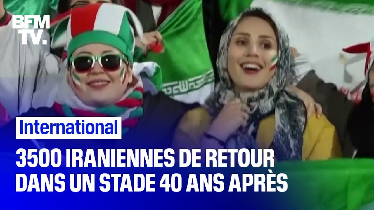 3500 Iraniennes ont pu accéder à un stade de football jeudi, une première en 40 ans football score