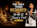 Only one thing is required: being at Jesus’s feet like Mary did Luke 10:38 #worship #AtJesussfeet ❤️