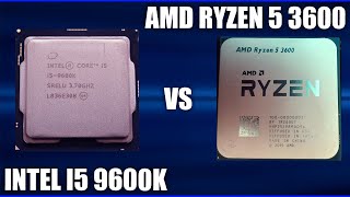 Процессор Intel I5 9600K vs AMD Ryzen 5 3600. Сравнение + тесты в играх!