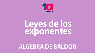 Leyes de los exponentes