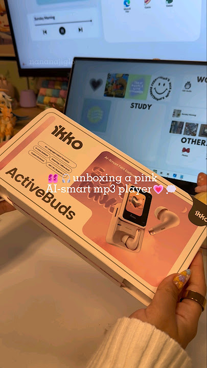 🩰Unboxing a pink AI smart mp3 player #unboxing #ikko #mp3 #y2k #ipod #ai #aesthetic