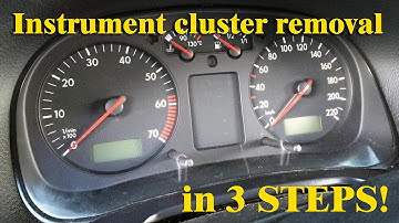How to remove speedo instrument cluster (dash) VW Golf Mk4, Jetta, Bora in 3 steps!