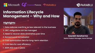 Information Lifecycle Management – Why and How