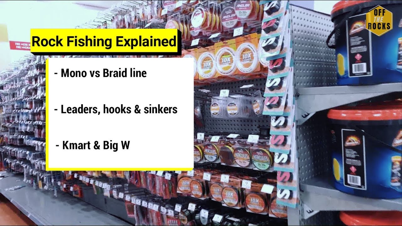 Rock Fishing Explained - Lines, tackle, Kmart & BigW 
