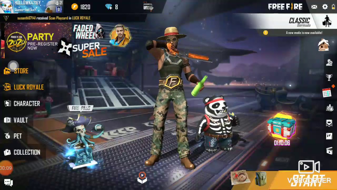 How to unlock character in free fire - YouTube