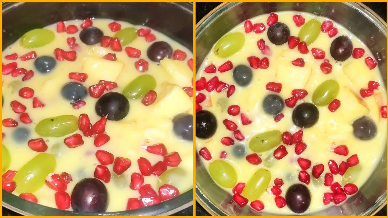 ತಾಜಾಹಣ್ಣಿನ ಸಲಾಡ್ (ಫ್ರೂಟ್ ಸಲಾಡ್)fruit custard recipe/fruit salad recipe