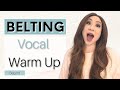 Belting vocal warm up exercises