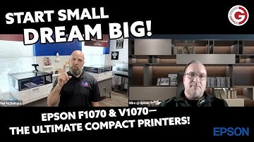 Start Small, Dream Big with the Epson F1070 & V1070—The Ultimate Compact Printers!