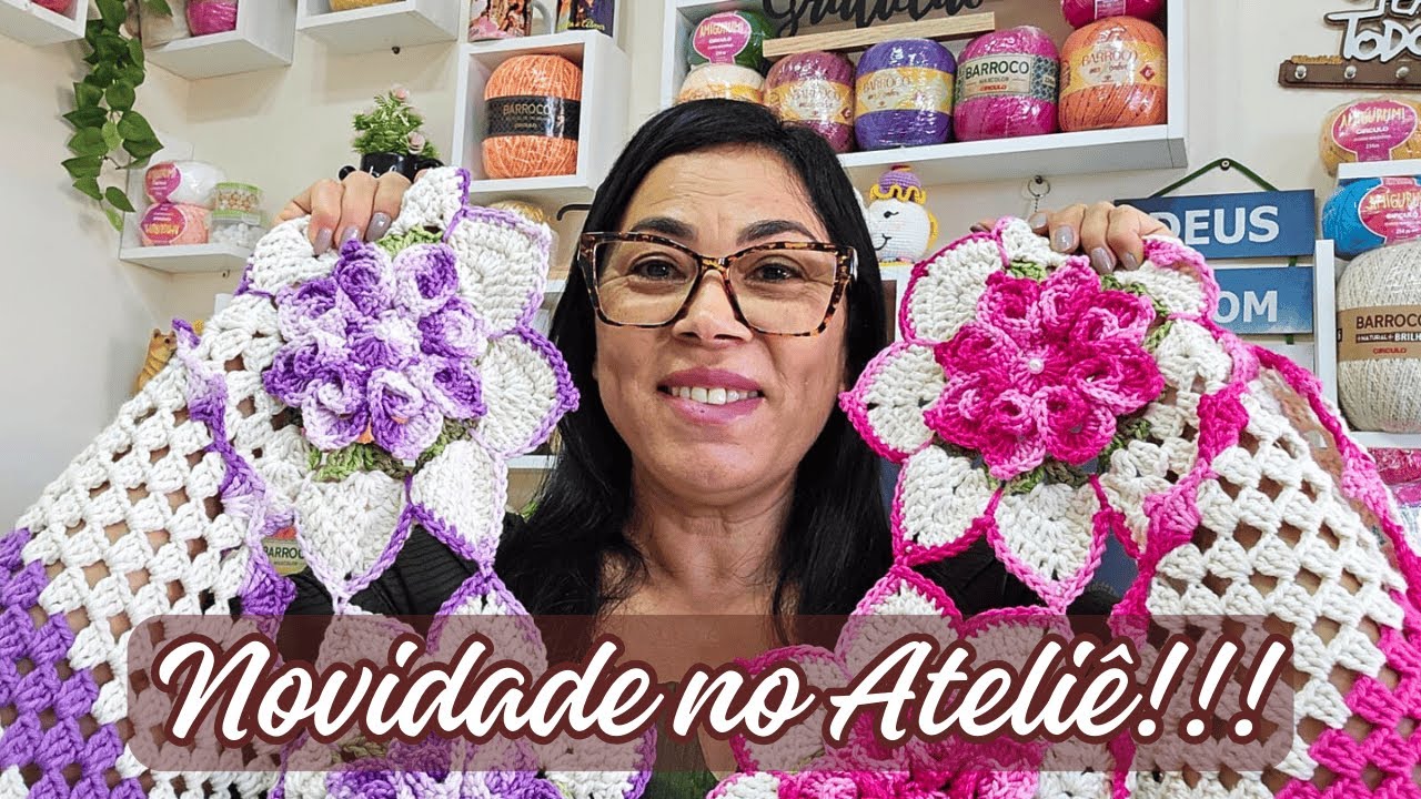 NOVIDADE AQUI NO MEU ATELIÊ!! - Vlog Crochê - Alvenir Svagera