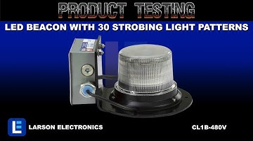 Class 1 LED Beacon with 30 Strobing Light Patterns - Permanent Surface Mount - 1440 Lumens - 480V