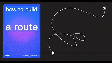 How to create a route on a map with Aino AI.