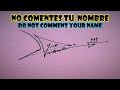 MODELOS DE FIRMAS/How to signature your name