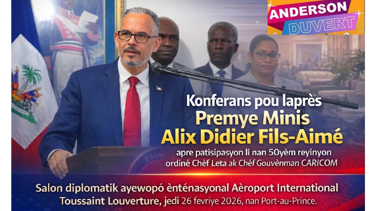 PM Alix Didier Fils Aimé tounen nan peyil,aprel sot patisipe nan 50zyèm rankont ak chèf leta Caricom
