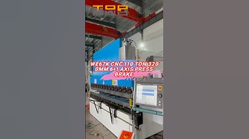 WE67K-110T/3200mm CNC Bending Machine with Delem DA69T Controller. #bendingmachine #pressbrake
