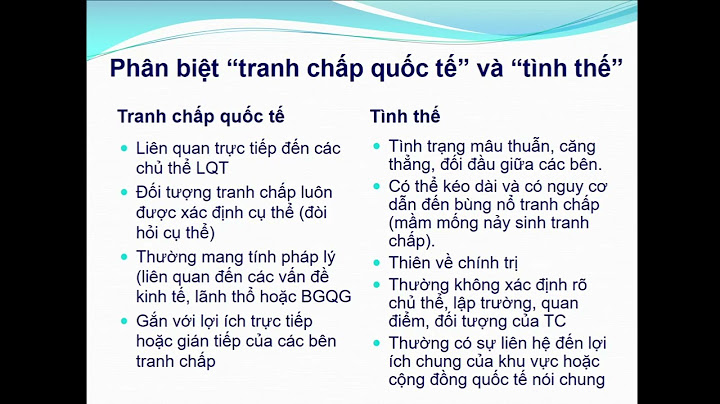 Khi nào là tranh chấp quốc tế về luật biển năm 2024