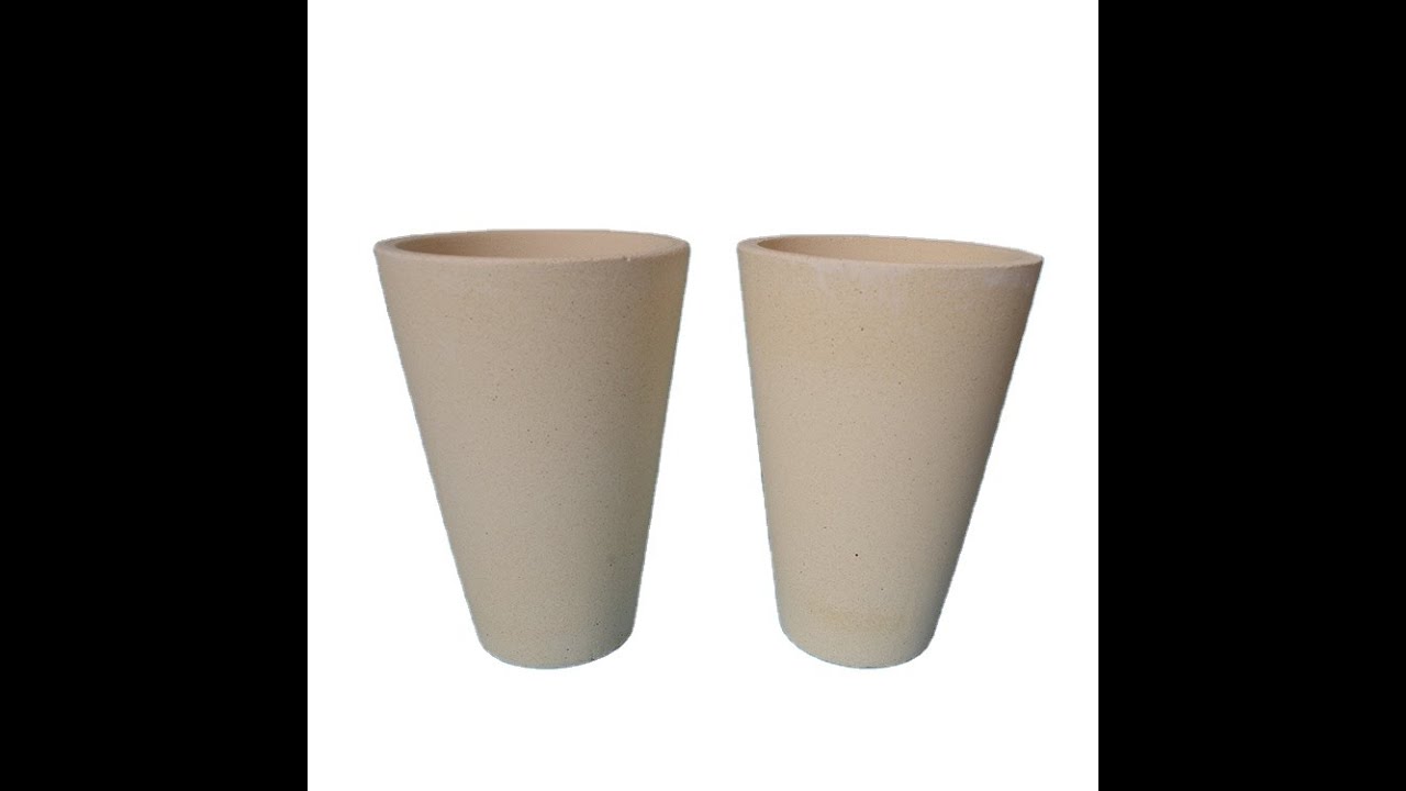 Fire assay crucible for gold melting