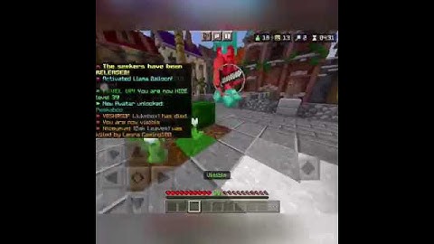 Epic combo on hide and seek! #mcpe #hive