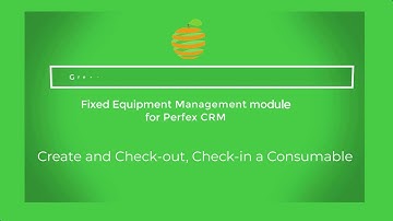 [Perfex CRM Modules - Fixed Equipment Management] Create and Check out, Check in a Consumable